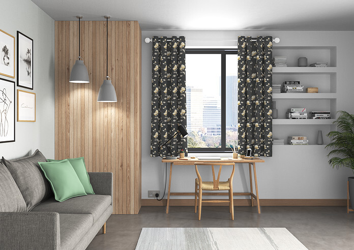 Sakura, Jet - Made to Measure Curtains - Image 5